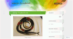 Desktop Screenshot of omega-3snakeoil.com