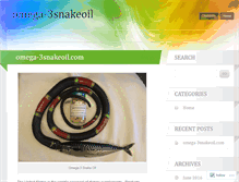 Tablet Screenshot of omega-3snakeoil.com